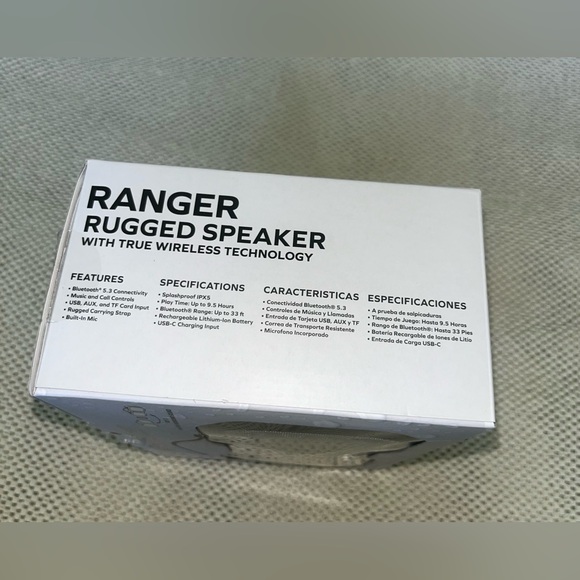 Coby Ranger Rugged Speaker
Model, Splashproof, Bluetooth, Music & Call Control. - Picture 5 of 5